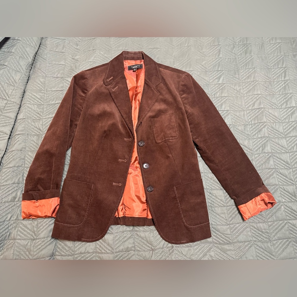 Talbots Brown Lined Blazer sz. 6